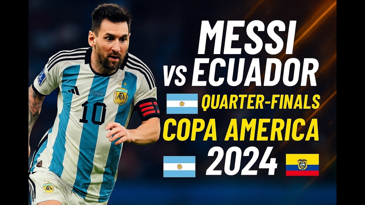 Lionel Messi vs Ecuador - Copa America (Quarter-finals) 2024