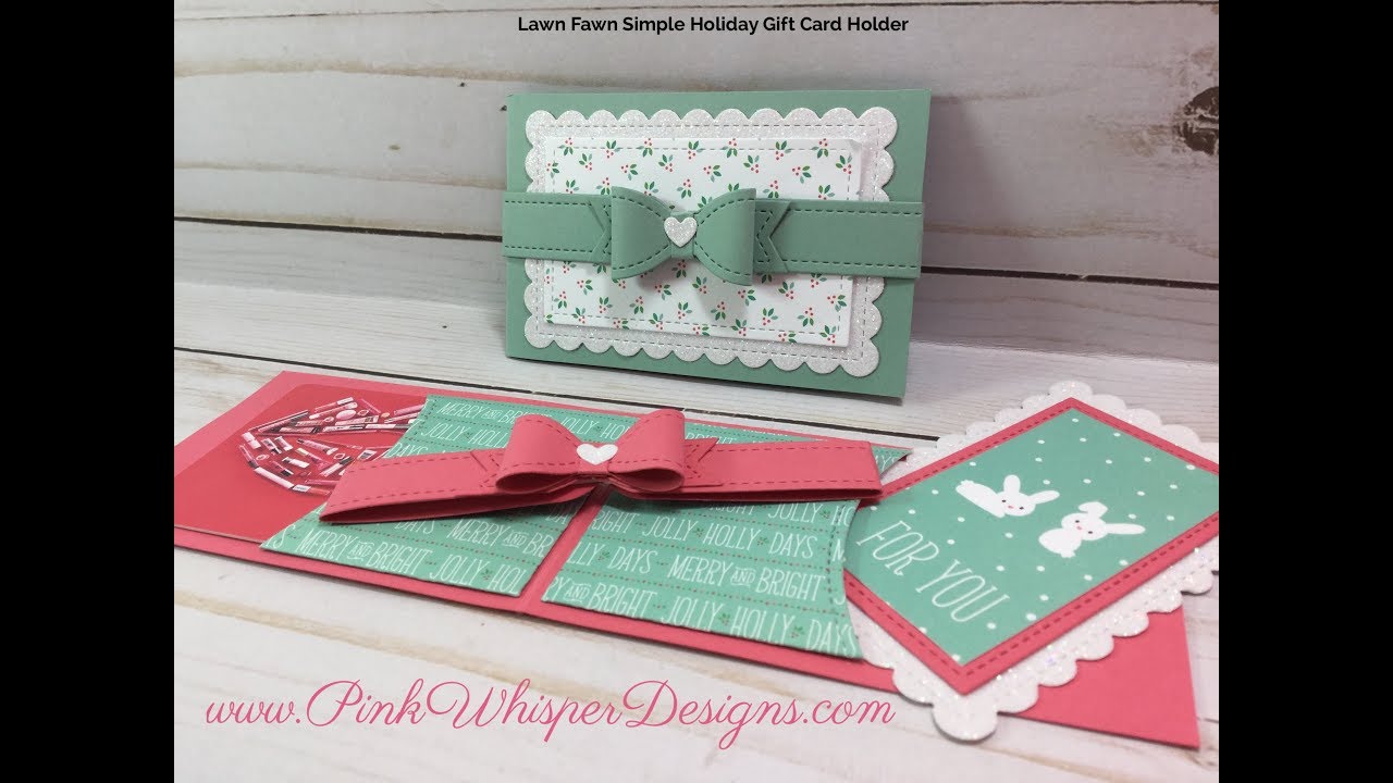 Lawn Fawn Simple Holiday Gift Card Holder