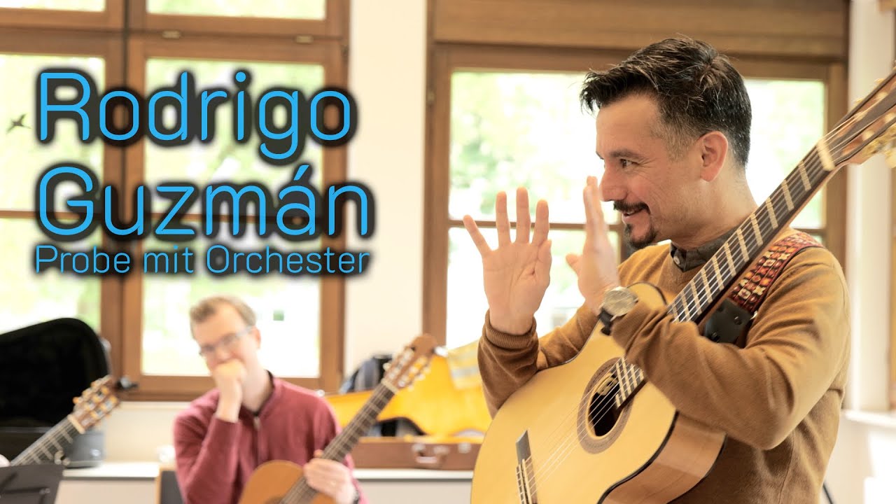 RODRIGO GUZMÁN 'Retazos Latinoamericanos' für Gitarrenorchester und Percussion: Proben I