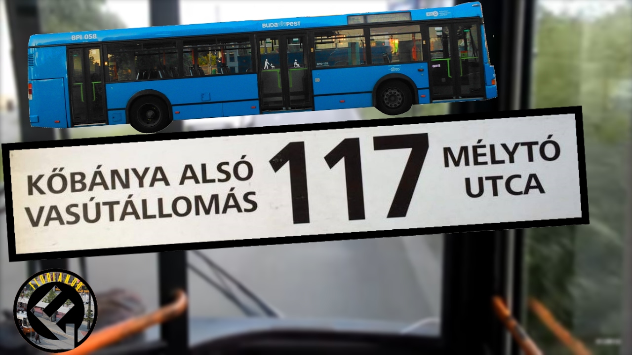BKV 117-es autóbusz útvonala oda-vissza (Kőbányaalsó v.á - Mélytó utca   Kőbánya alsó v.á)