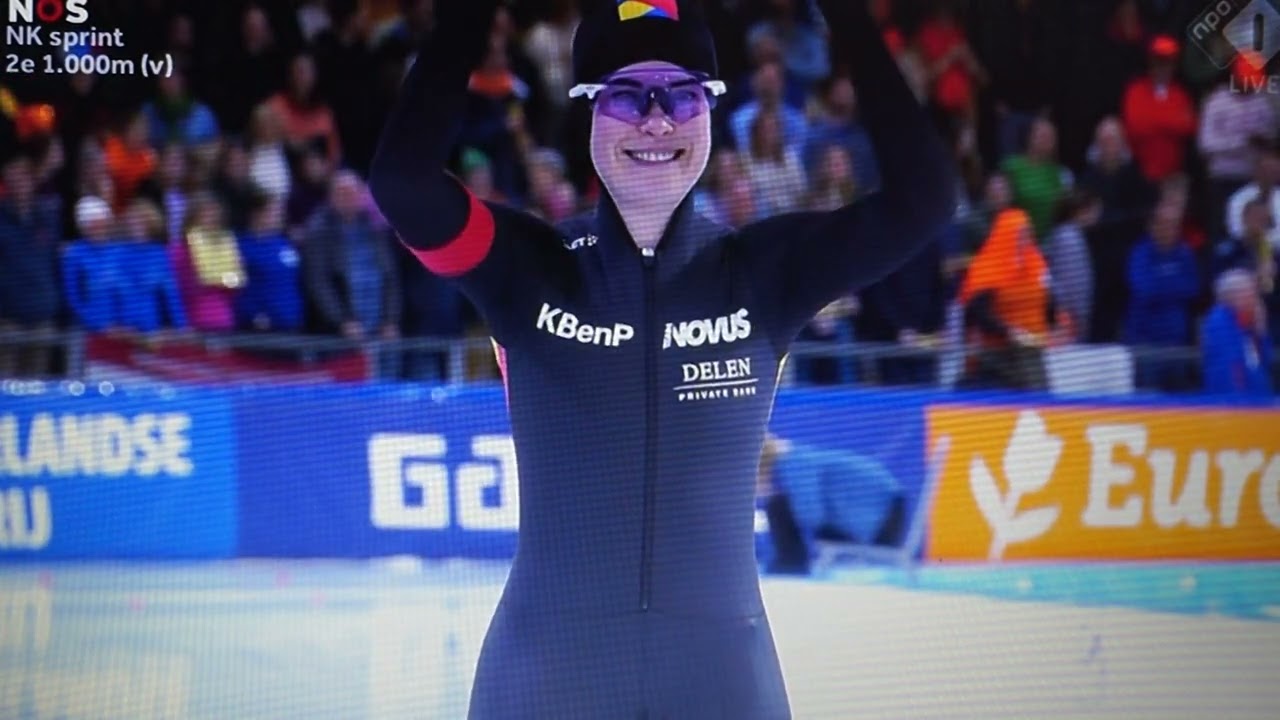 NK allround en sprint schaatsen Thialf Heerenveen februari jaar 2024 vrouwen 1000 meter