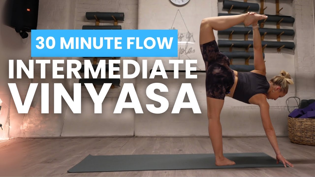 Vinyasa Yoga - 30 Minute Intermediate Level - GeGe Movement