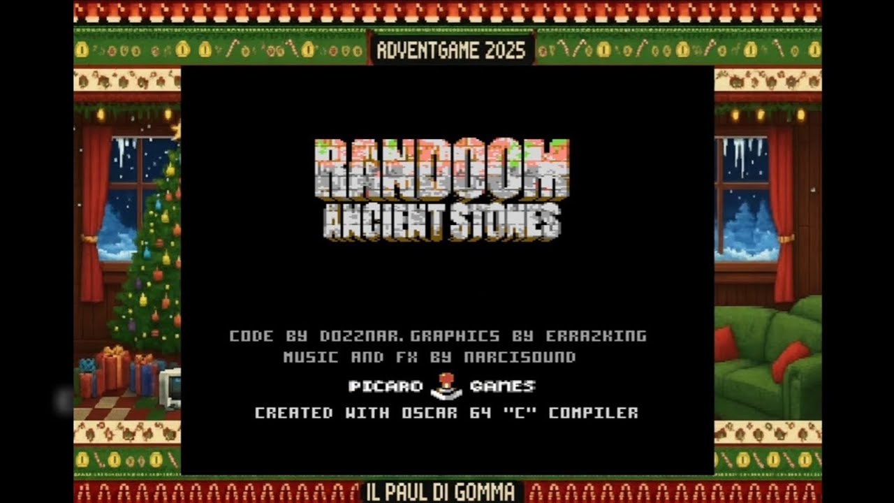 [ADVENTGAME 2025] #16 - Randoom Ancient Stones (Picaro Games - 2025) | Commodore 64
