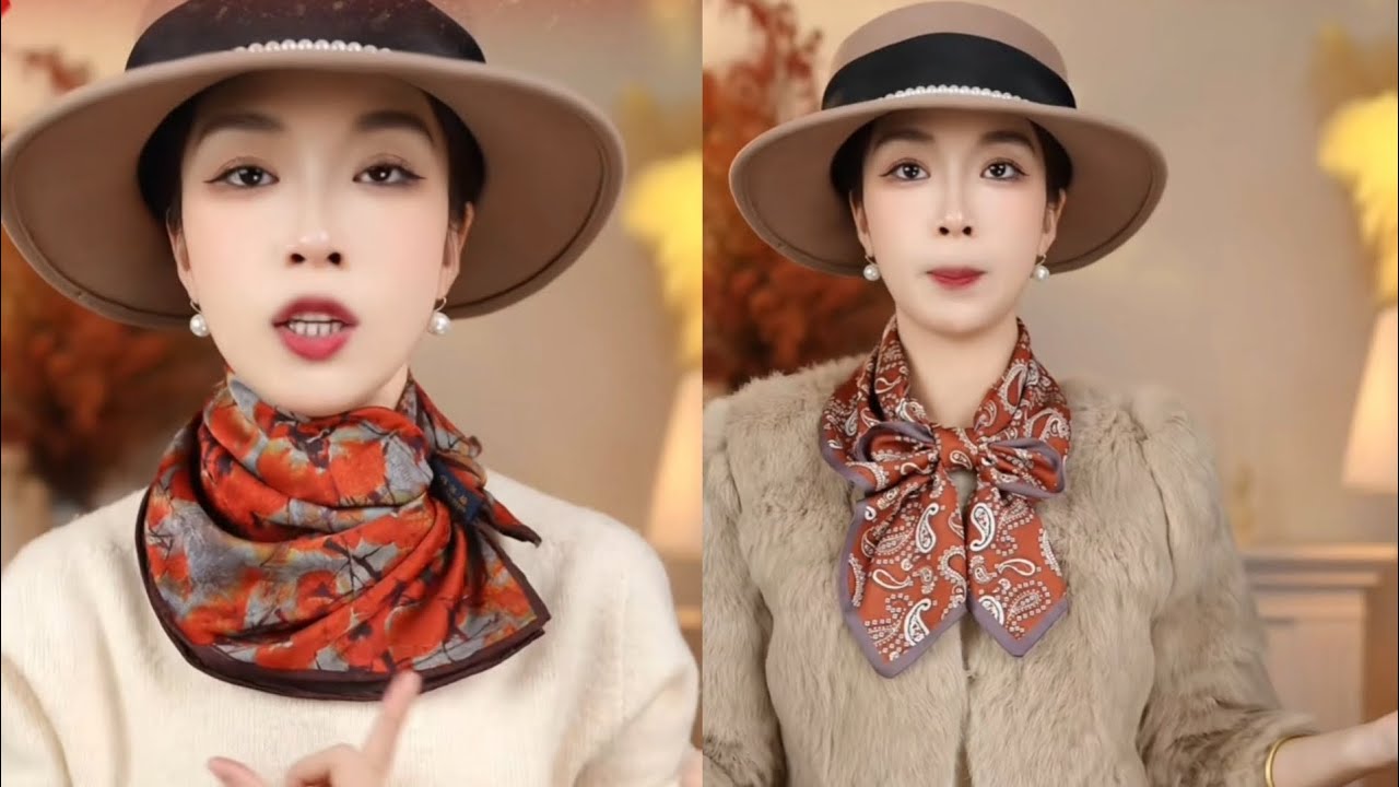 100 Stylish Ways to Tie a Silk Scarf #fashion #scarf #scarffashion