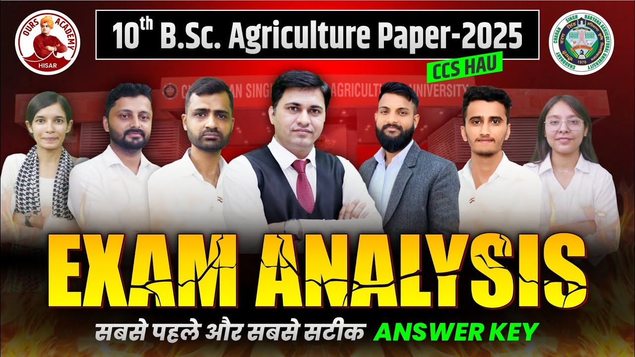 10th BSC Agriculture Paper Solutions ! First and most accurate 🔥#oursacademy