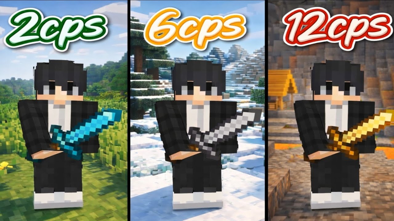Showcasing EVERY clicking method for MINECRAFT PVP 