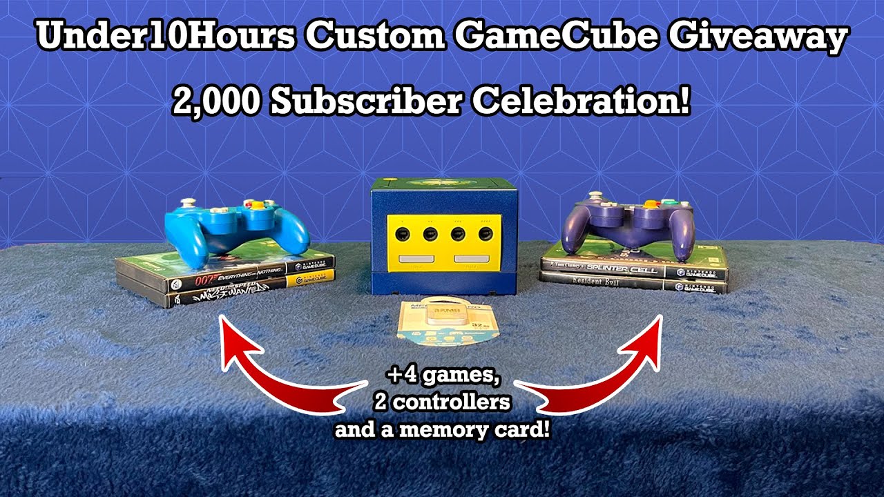 **ENDED** Under10Hours Custom-Painted Nintendo GameCube GIVEAWAY *2,200 SUB CELEBRATION*
