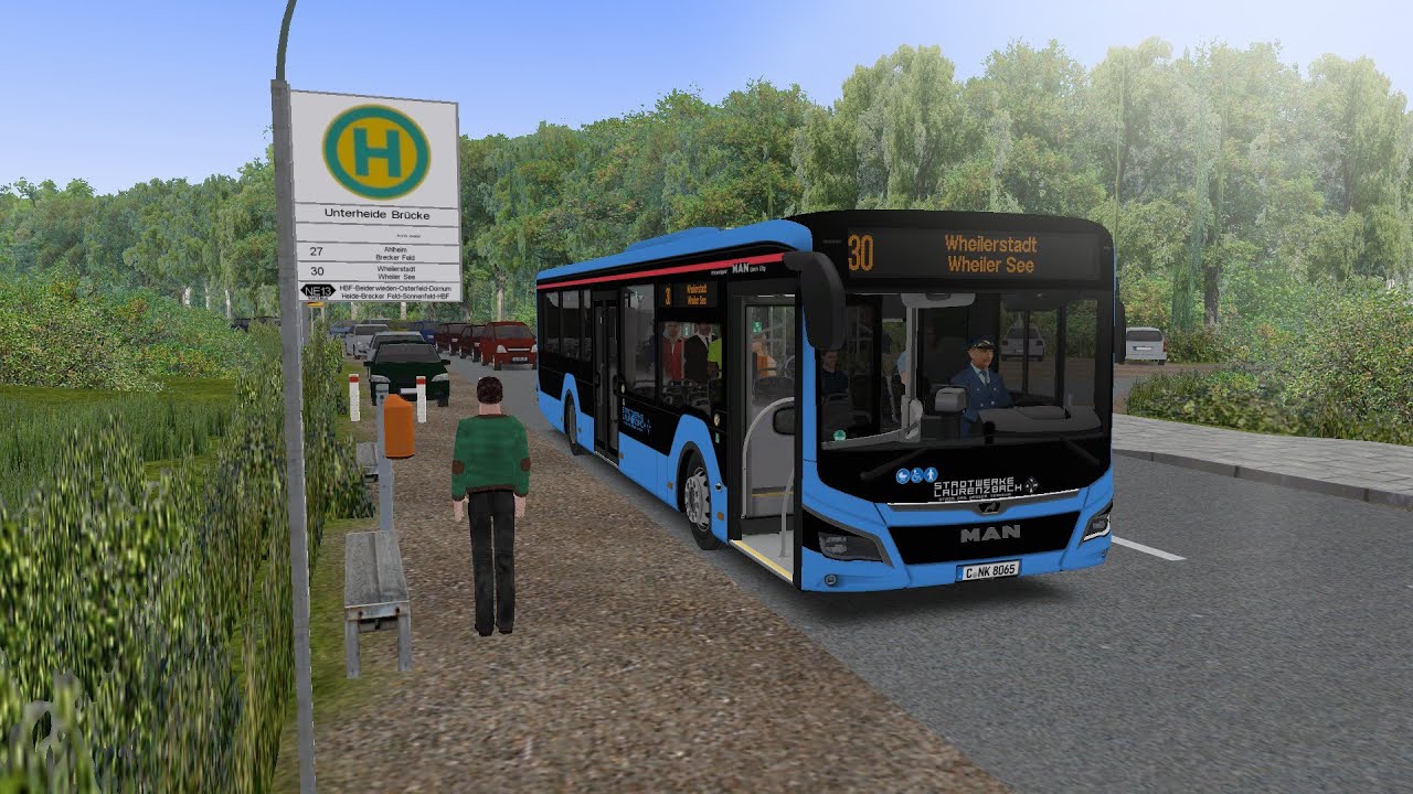 Omsi 2 - Ahlheim-Laurenzbach Updated - Linie 30 - MAN New Lions City 12C operated by SLZ