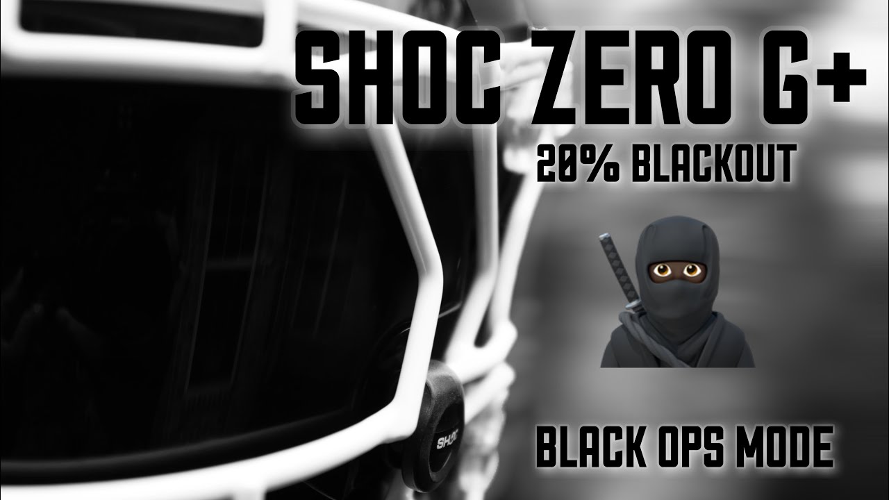 IS IT REALLY THAT DARK?? SHOC ZERO G+ 20% SMOKE BLACKOUT VISOR....UNBOXING/REVIEW