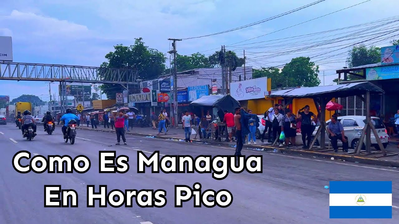 Así Es El TRÁFICO En Managua Nicaragua - Recorriendo Calles De La Ciudad