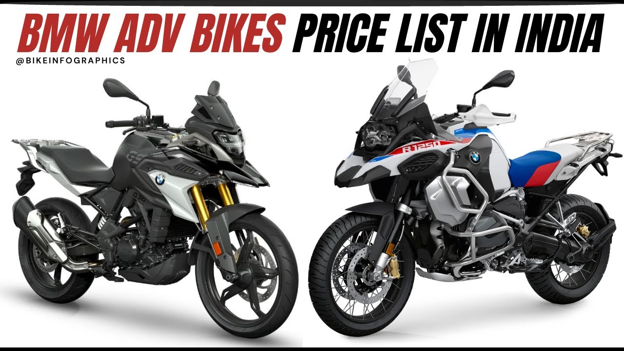 BMW Adventure Bikes Price List in India 🇮🇳 300cc | 850cc | 1250cc 🔥