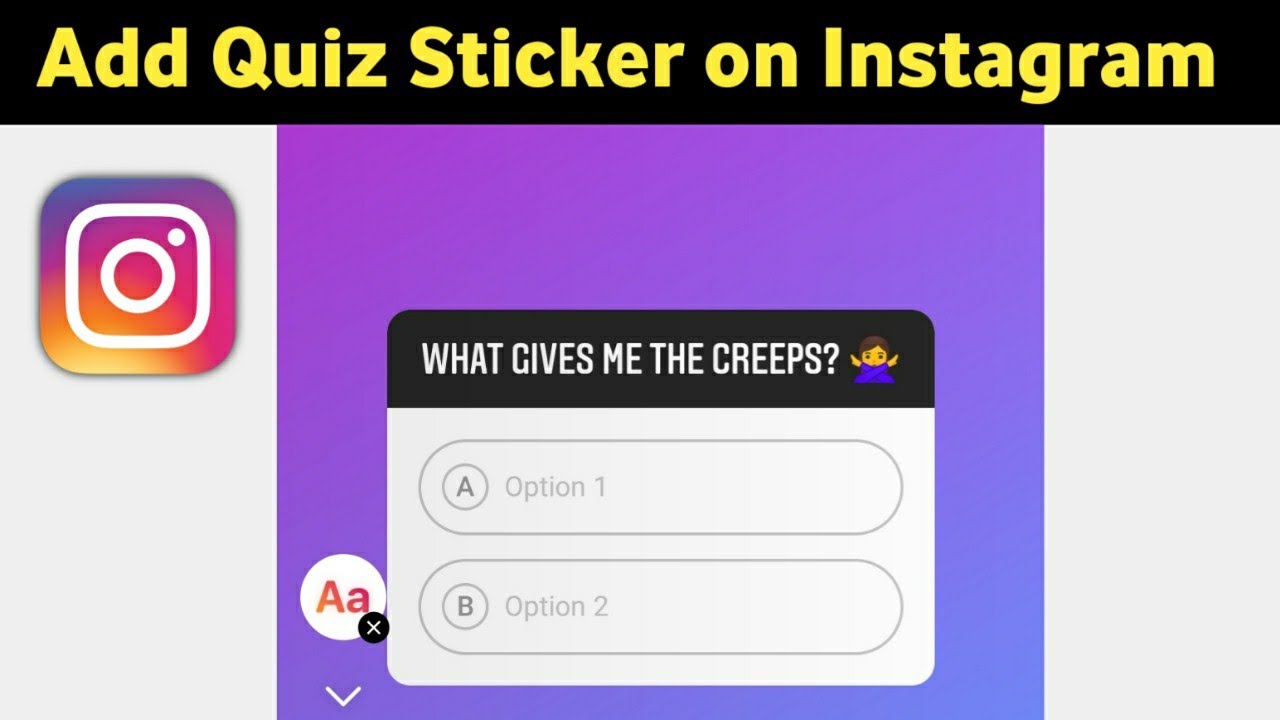 How to Add Quiz Sticker on Instagram Stories.