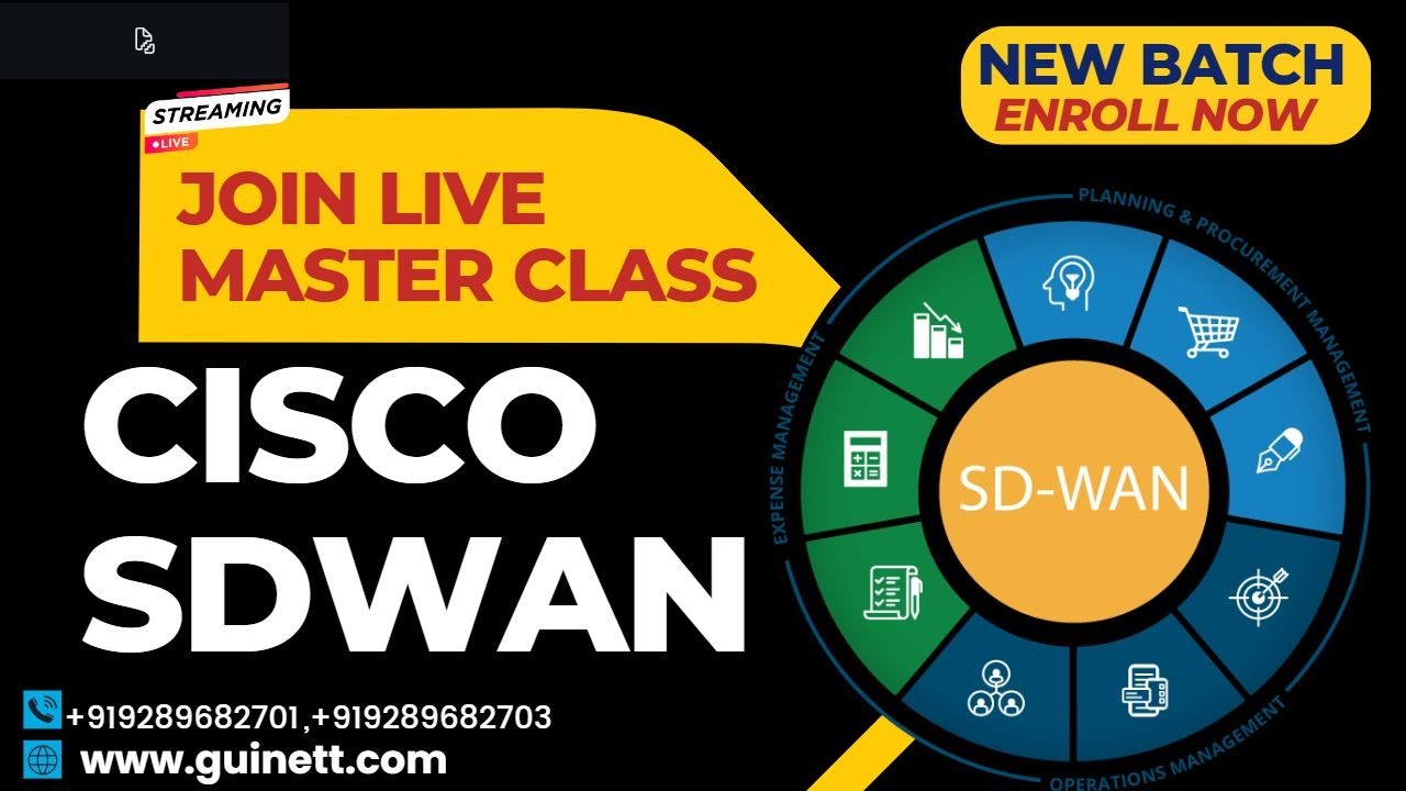 Cisco SDWAN Live Master Class- Learn Everything About SDWAN-by-Cisco SDWAN Expert
