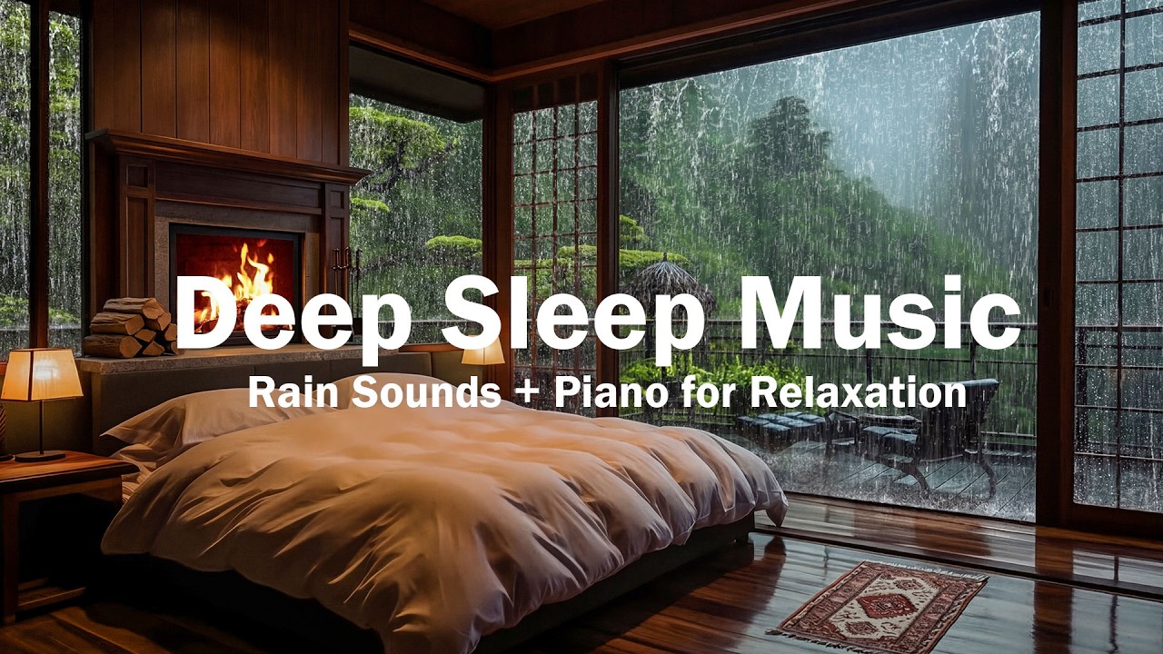 Relaxing Piano Music – Healing Rain Sounds for Get Over Stress to Deep Sleep Instantly – Sleep Music