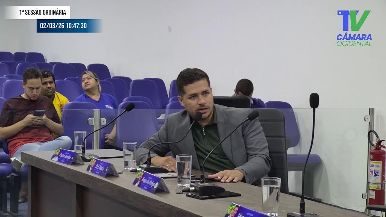 1ª Sessão Ordinária do Mês de Março de 2026