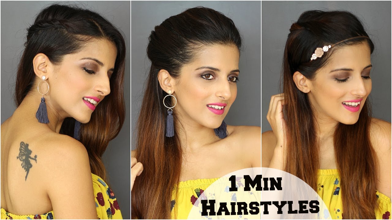 1 Min Everyday Cute & Easy Hairstyles For School, College, Work/ Quick & Easy / Alia Bhatt