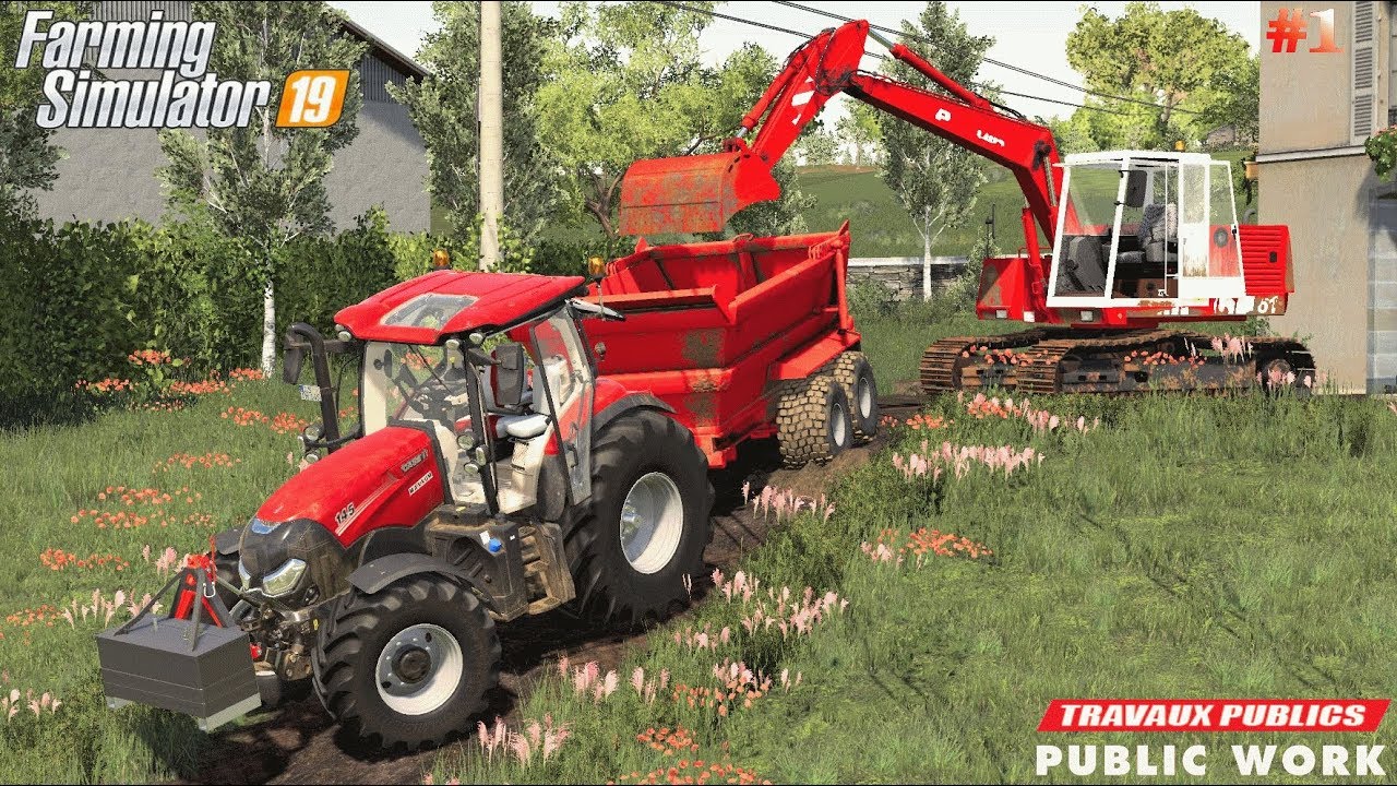 Décaissement | Travaux publics sur Geiselsberg | Farming Simulator 19 | Episode 1