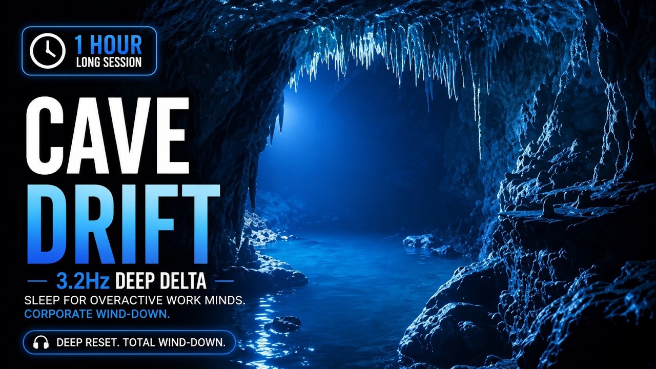 Cave Drift 3.2Hz | Deep Delta Sleep for Overactive Work Minds | Corporate Wind-Down