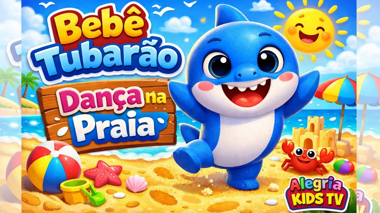 Bebê Tubarão Dança | Cante e dance! | Canções animais | Alegria Kids TV