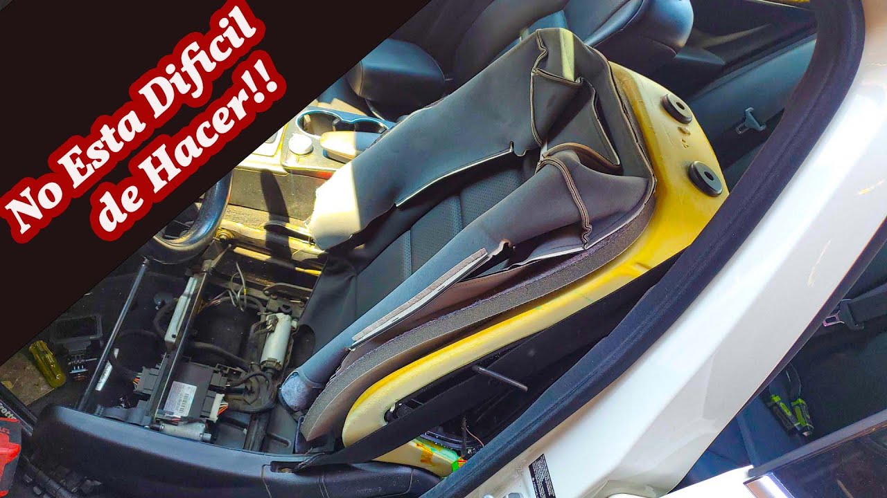 Como  Remplazar Funda  de un Respaldo de Mercedes En el automovil.