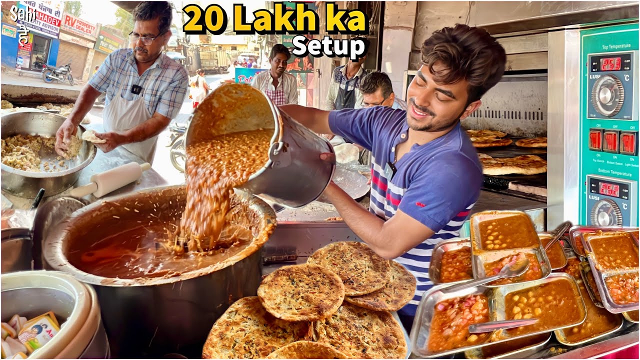 35 Rs Imported Nashta | Computer wale Chole Kulche | Street Food India