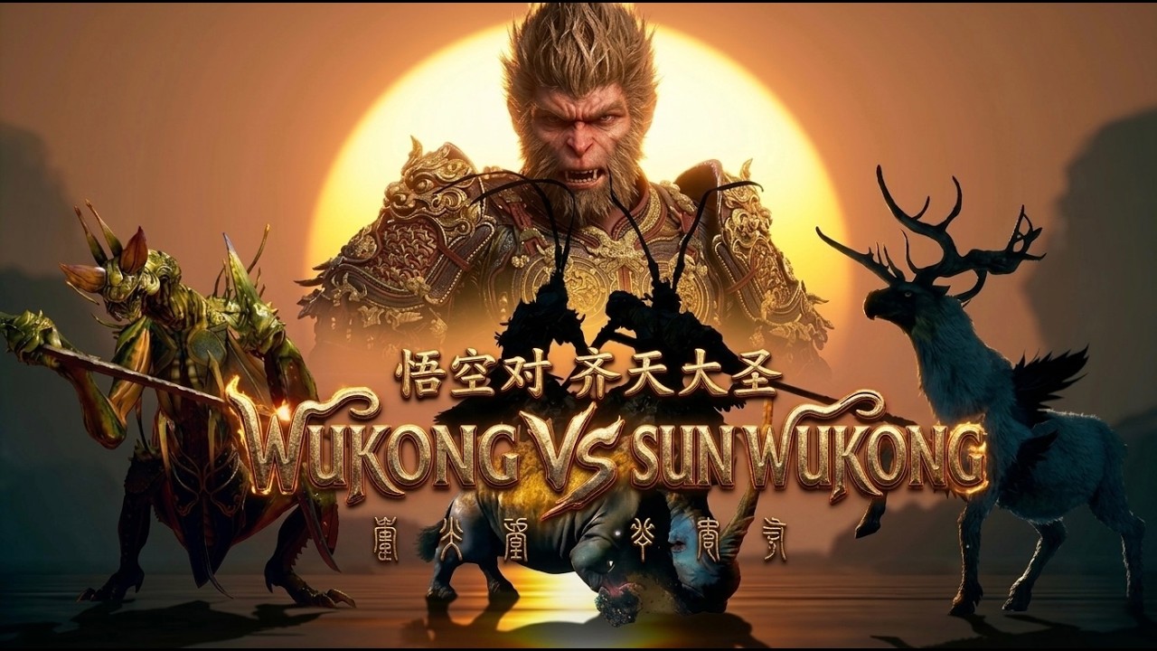 Black myth Wukong armor set & mythic weapon & Wukong vs sun Wukong #blackmythwukonggameplay #wukong