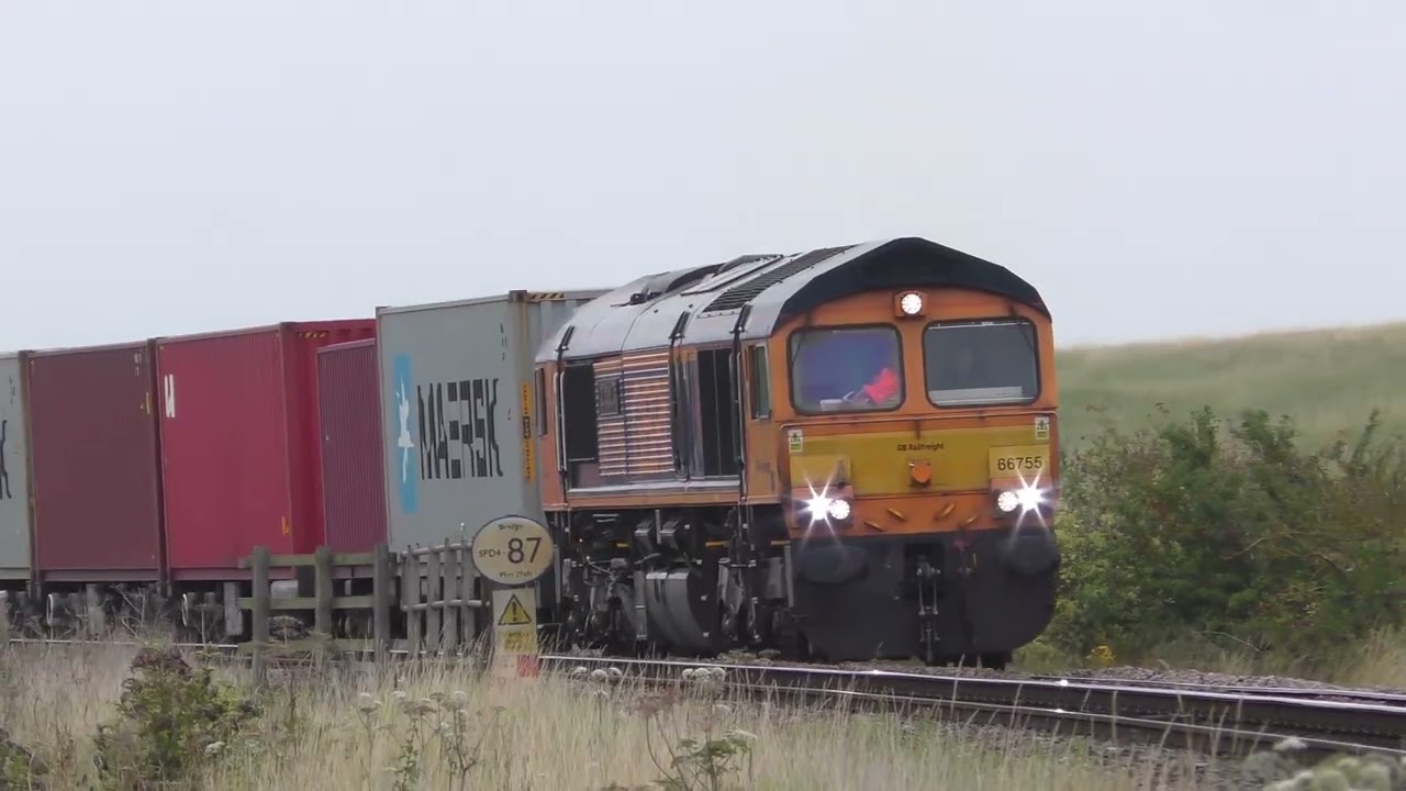 Saundby (Gainsborough) 16/08/25 Classes 57/66/69 #freighttrains #locomotives #trainspotting