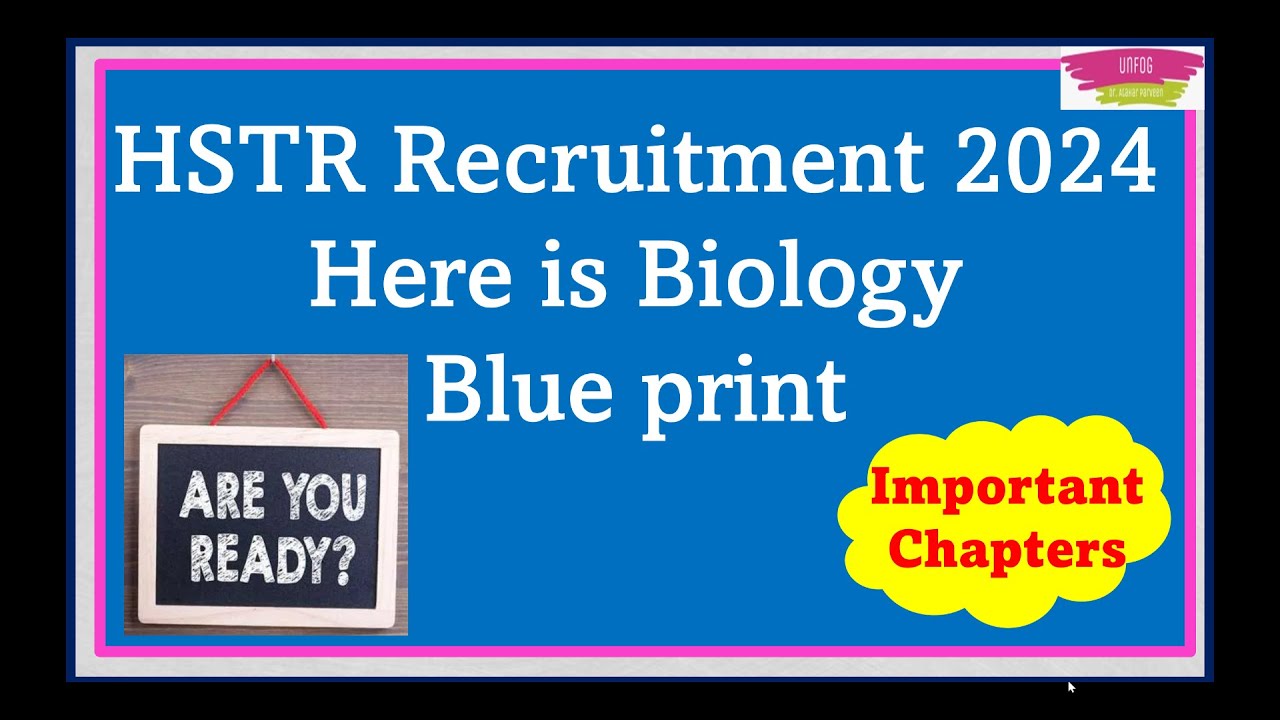 #HSTR_Recruitment_2024 | HSTR BIOLOGY BLUE PRINT | #hstr_biology_syllabus #CBZ EXAM prepare strategy