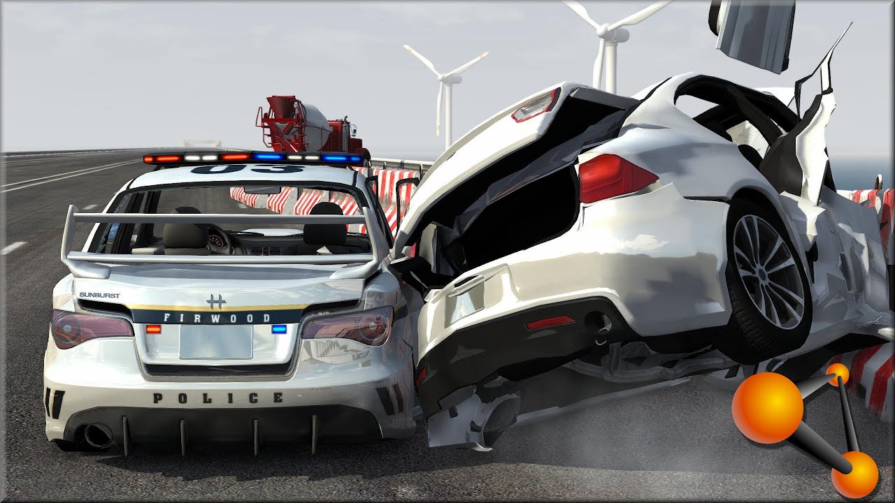BeamNG Drive Random Vehicle #41 Crash Testing #154 - Insanegaz