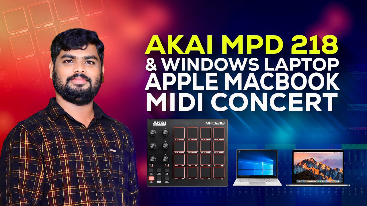 #AKAI MPD 218 & Windows Laptop MIDI CONCERT