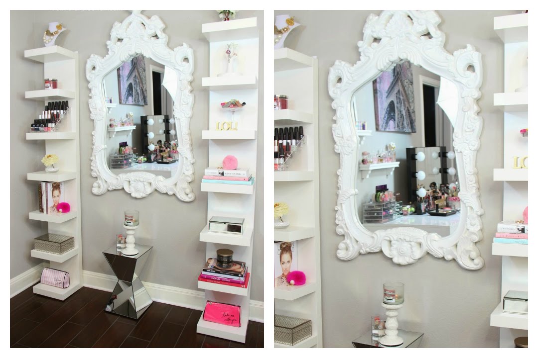 Beauty Room Decor - How I Style My Ikea Lack Shelves - MissLizHeart