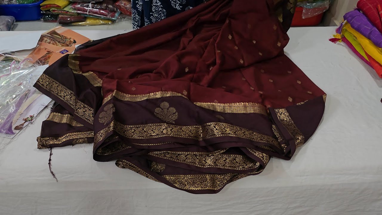💥Chinon georgette ,mysore silk.collection 9642963150 ✨️