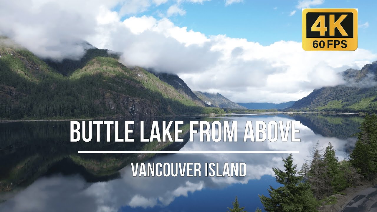 Buttle Lake from Above 🌲 | Strathcona Provincial Park, Vancouver Island, Canada in 4K Drone View