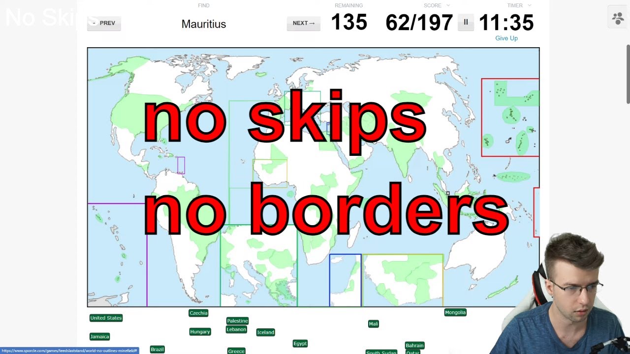 Locating Every Country (No Borders) in 20 minutes