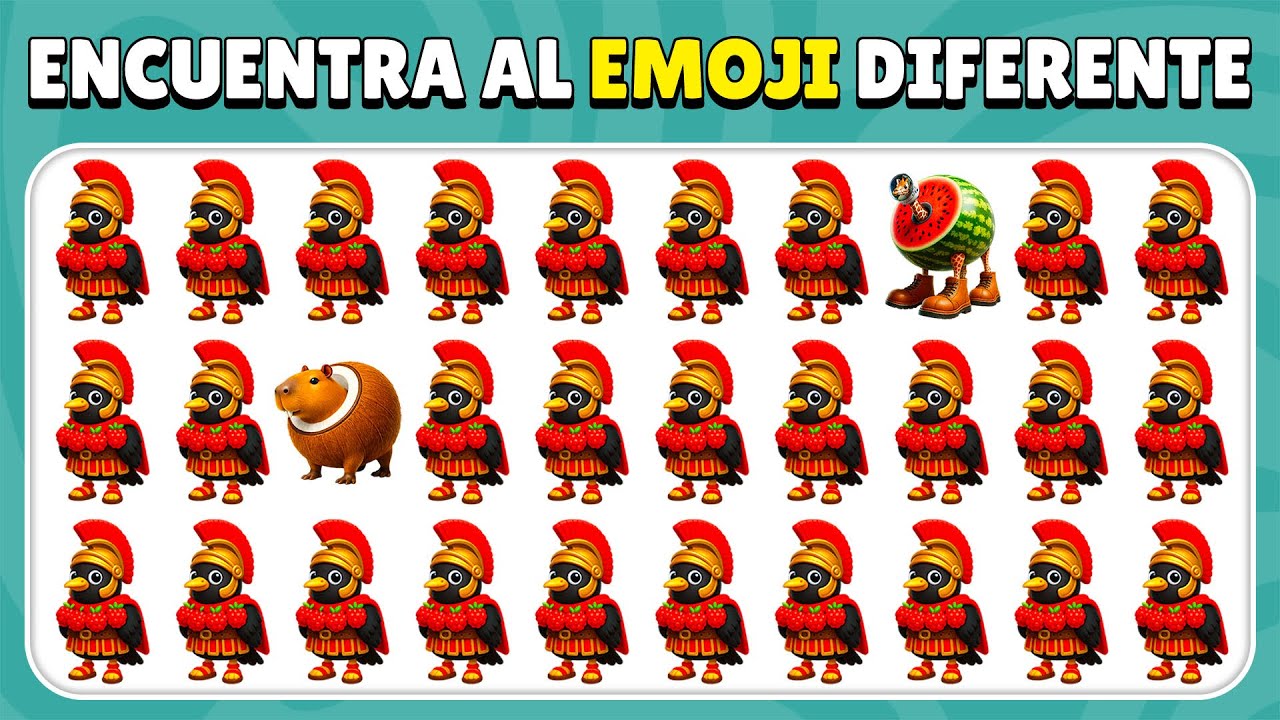 Encuentra el Emoji Diferente - Italian Brainrot🤯| Tung Tung Sahur—NUEVA EDICIÓN 2026 | Quiz Conejito