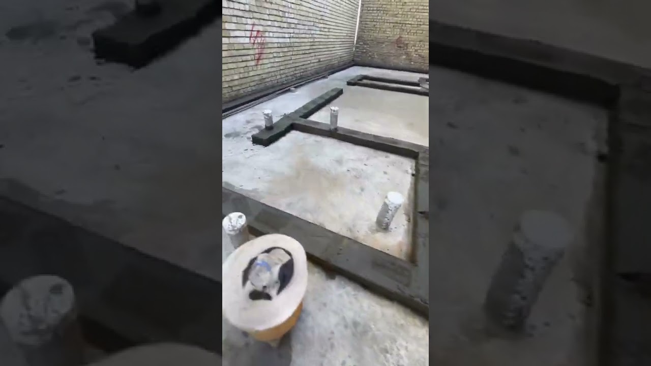 مرحلة صب البتلو موقع حي الاعلام