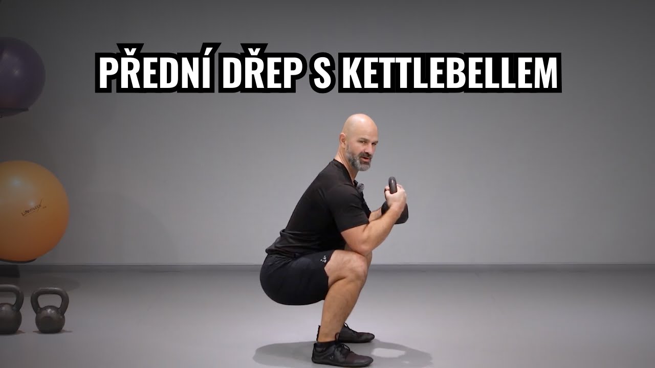 Jak na přední dřep s kettlebellem – správná technika a časté chyby
