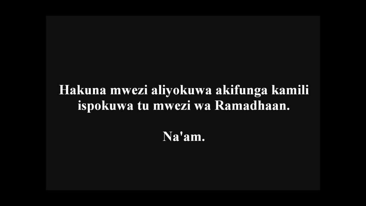 266- Swawm Ya Sha'abaan Mtu Afunge Siku Ngapi? &acute;Allaamah al-Fawzaan