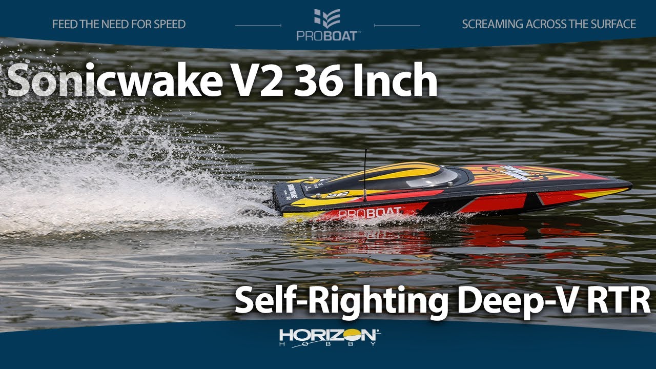 Pro Boat Sonicwake V2 36 inch Self-Righting Deep-V RTR