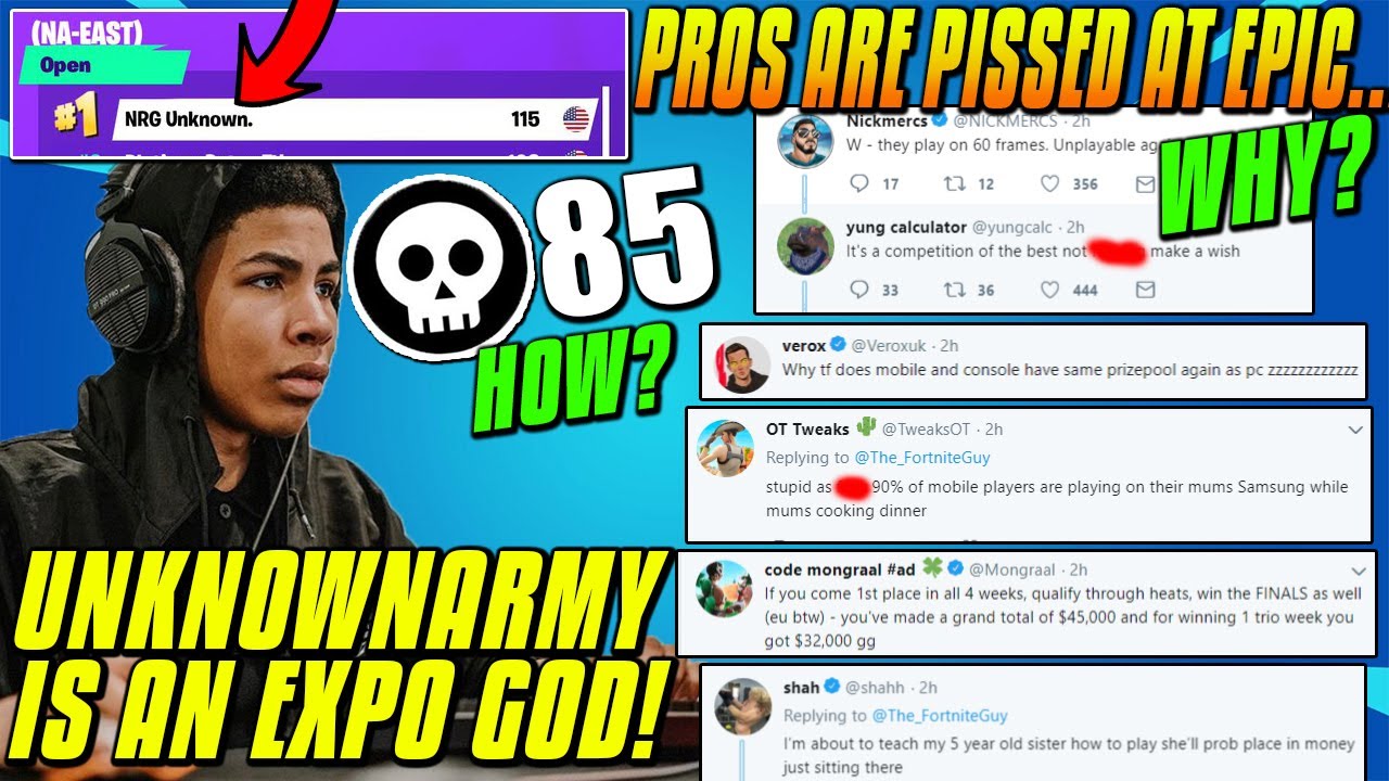 FNCS Is BACK.. But PROS Are MAD At Console Players! WHY? UnknownxArmy Is The BEST Again?
