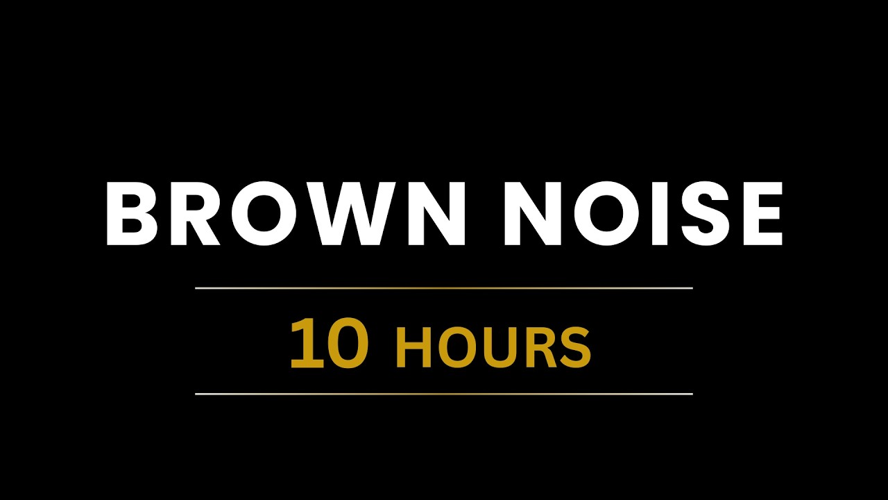 10 Hours of Velvety Brown Noise for Deep Sleep | Black Screen | No Ads