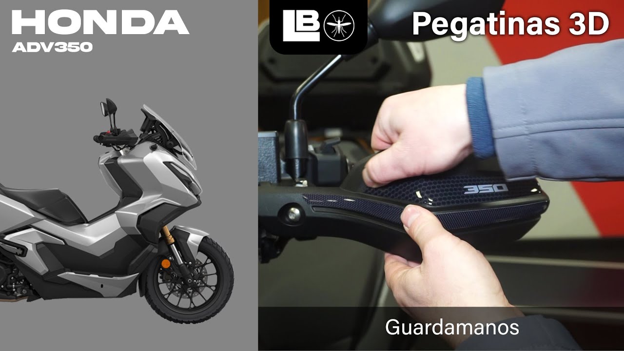 PEGATINAS 3D LabelBike® proteccion guardamanos compatibles con scooter Honda ADV350