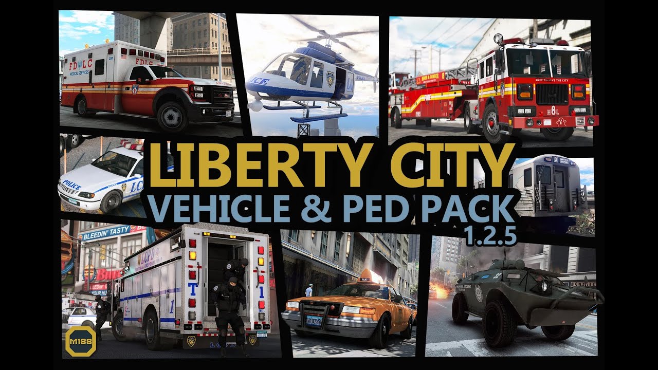Grand Theft Auto V | Monkeypolice118's Last Update to the Liberty City Vehicle and ped pack