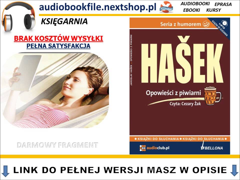 OPOWIEŚCI Z PIWIARNI - Jaroslav Ha&scaron;ek - AudioBook, do słuchania w podr&oacute;ży, MP3 - SERIA Z HUMOREM