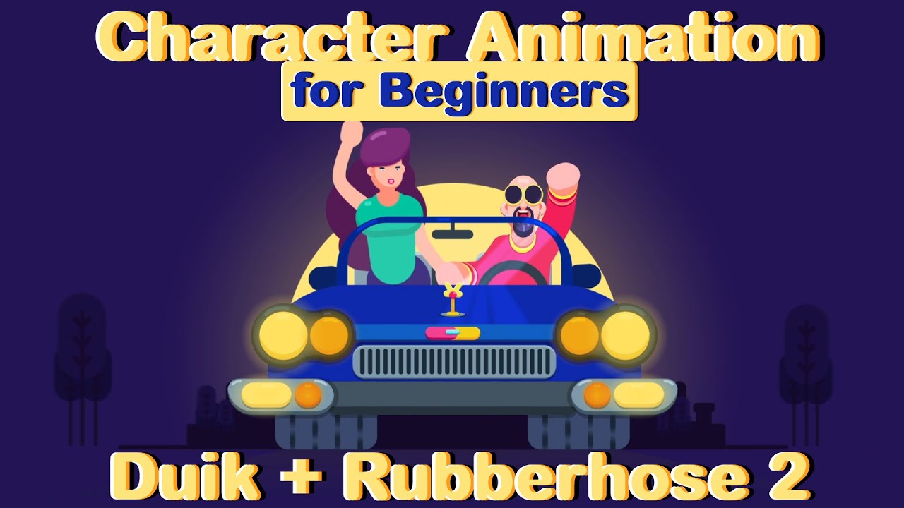 Character Animation Tutorial with Duik + RubberHose 2 in After Effects | Long Drive part 2