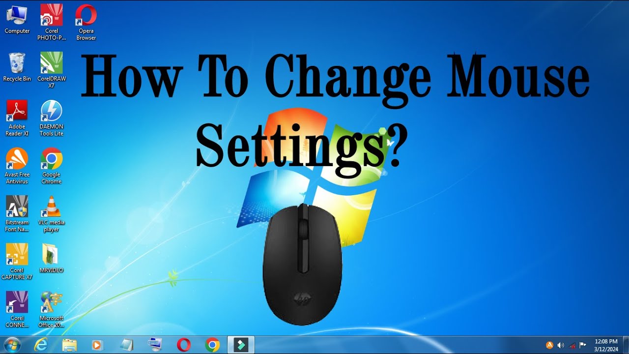 How to Change MOUSE Settings in Windows 7? (Computer/Laptop) Windows
