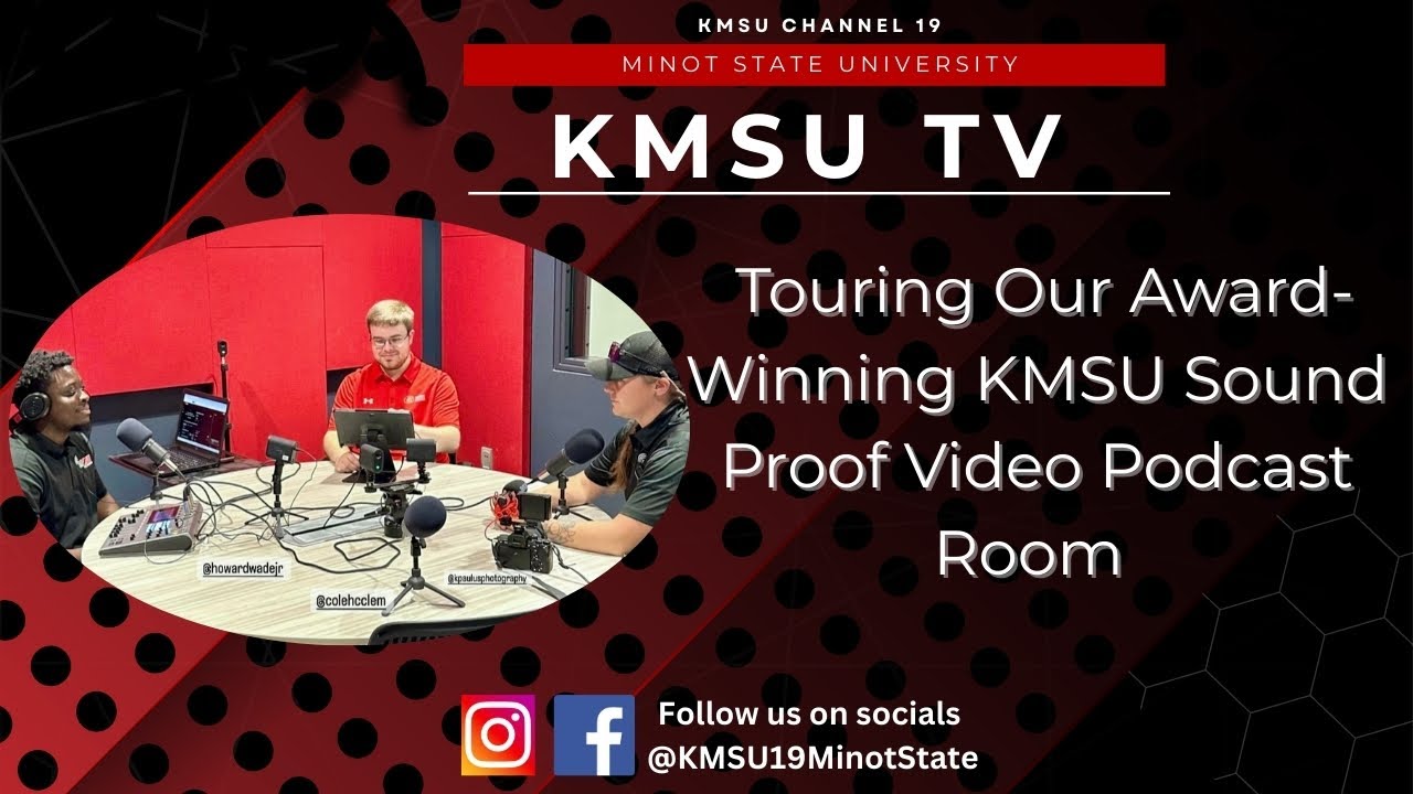 KMSU TV Red Video Podcast Room Tour | Minot State University | Episode 4