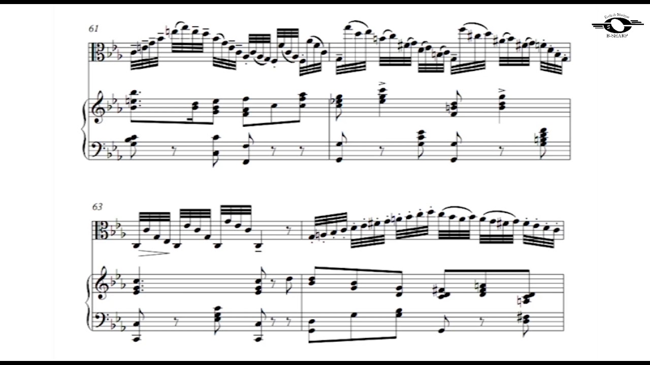Andante e Rondo ungarese -Viola and piano- Accompaniment