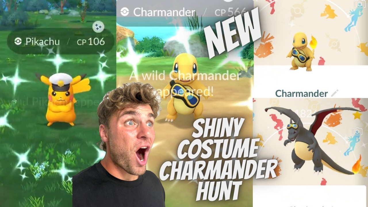 ✨NEW Shiny Costume Charmander & Charizard HUNT, BACKGROUND Hunt & More in Pokemon Go LIVE!✨