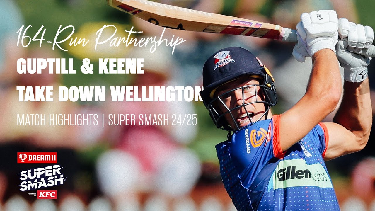 Guptill & Keene Go Big | Match Highlights - Firebirds vs ACES | Super Smash 2024/25